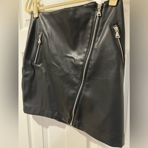 Express Mini Faux Leather Skirt